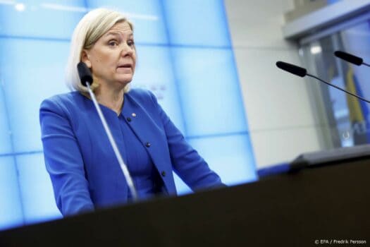 Premier van Zweden Magdalena Andersson legt functie bij IMF neer