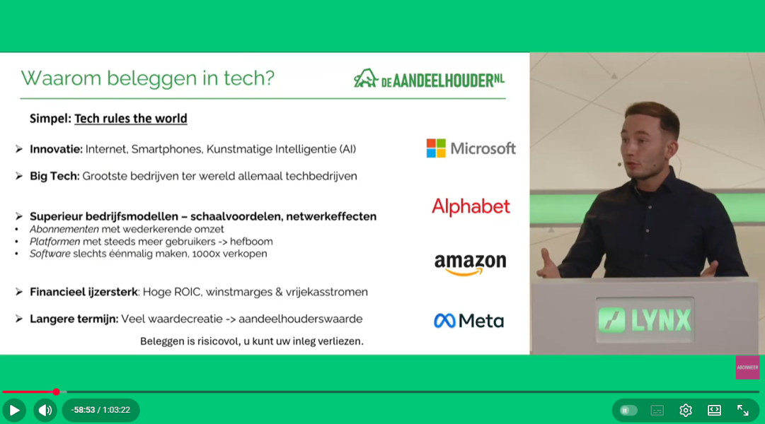 Beleggen in Techaandelen: AI, Semi’s, Software & China